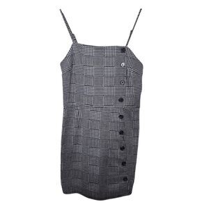 Wild Fable Black & White Houndstooth Plaid Bodycon Mini Dress Size XXL